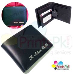 customized name wallet, Plain black wallet with name,
