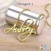 Customized Name Necklace Name Locket Chain