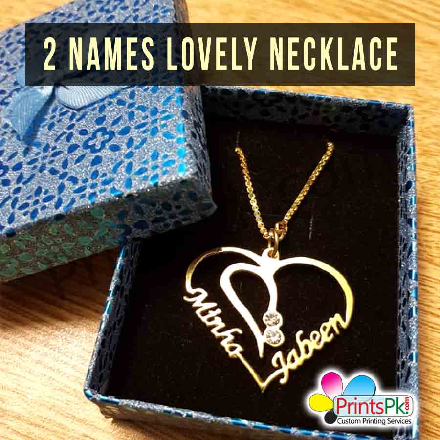 Custom Name Necklace 2 Custom Names Love Locket Best Gift Her