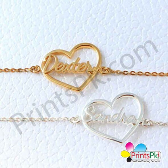 Name Bracelet in Heart Shape