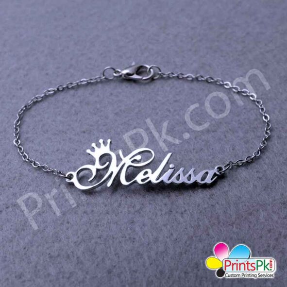 Name Necklace with crown design