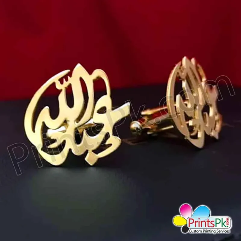 Abdullah Cufflinks, Personalised Urdu Name Cufflinks,