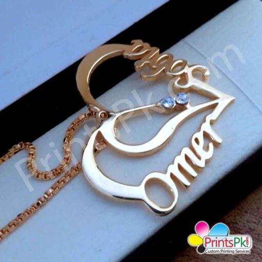 Customized Name Necklace Name Locket Online In Pakistan