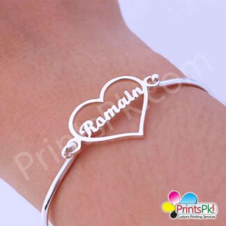 Heart Name Bangle