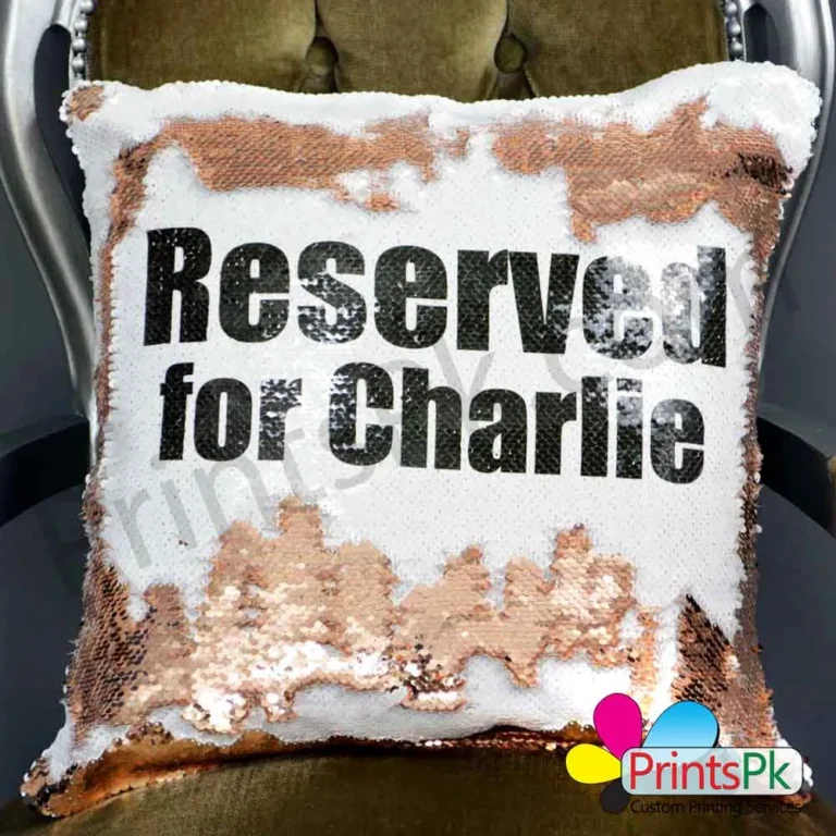 Magic Mermaid Sequin Pillow Personalized with your Photo Cushion - Image 7