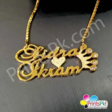 Sidra Locket, Ikram Name Necklace,