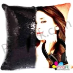 Black Magic Cushion Mermaid Pillow Customized Black Sequin Pillow Printing