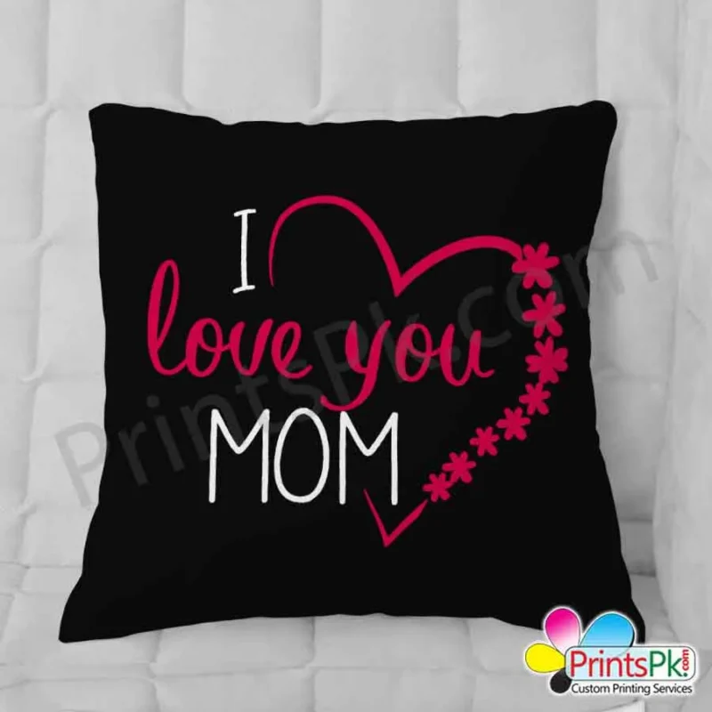 I Love You Mom Pillow Gift for Mothers Day