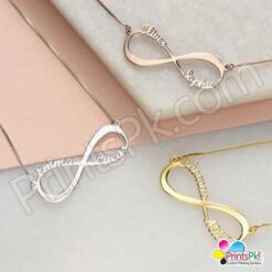 infinity love name necklace,