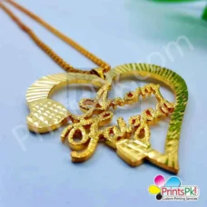 love Locket with name, gold name pendant,