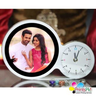 Magic Mirror Photo Frame, Pictur frame with Clock,