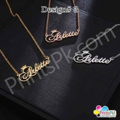 name necklace karachi, gold necklace with a name,