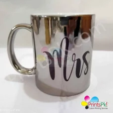 Customize Silver Mug Printing