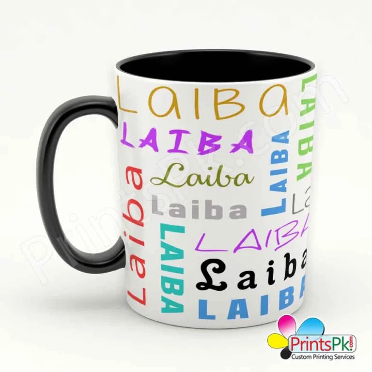 Laiba Name Mug in 34 different font Styles (Order Your Name) - Image 2