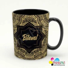 Bilawal Name Mug, Name on Black Mug,