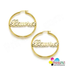 Hoop Name Earring