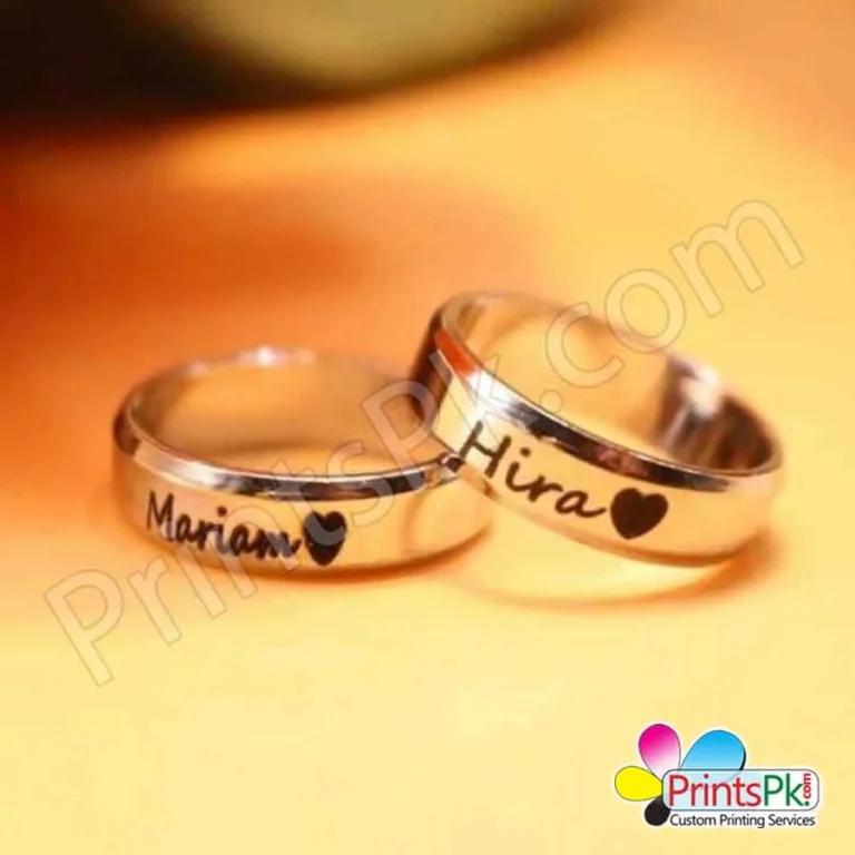 silver name ring