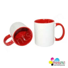 Inner colour Red, Red Inner mug,