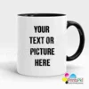 Custom Black Inner Mug Black Handle Mug