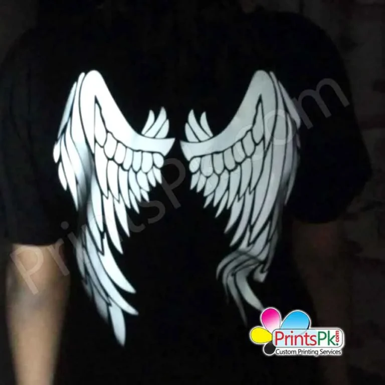 Glowing Wings Printed T-Shirt - Image 3