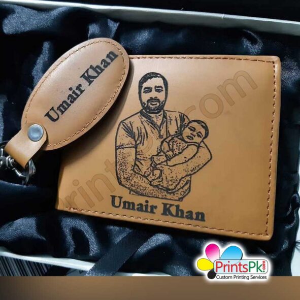 Picture engraved wallet