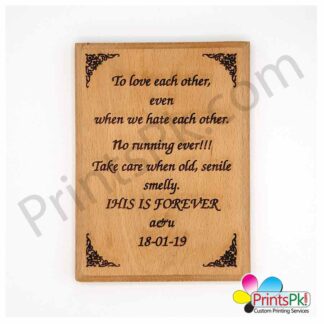 Wooden Engraved Frame,