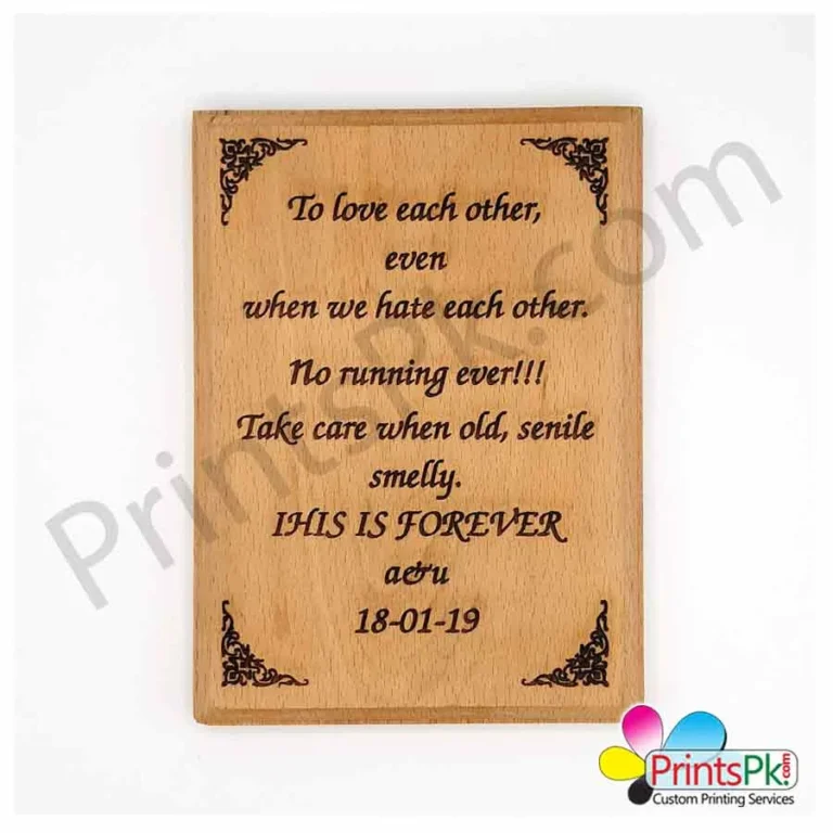 Wooden Engraved Frame, Custom Wood Photo Frame,