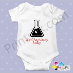 It's Chemistry baba Custom print Romper online in Pakistan