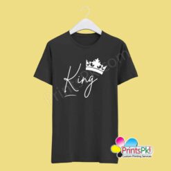King Name Black T-Shirt