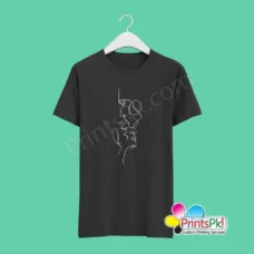 custom name black t shirt