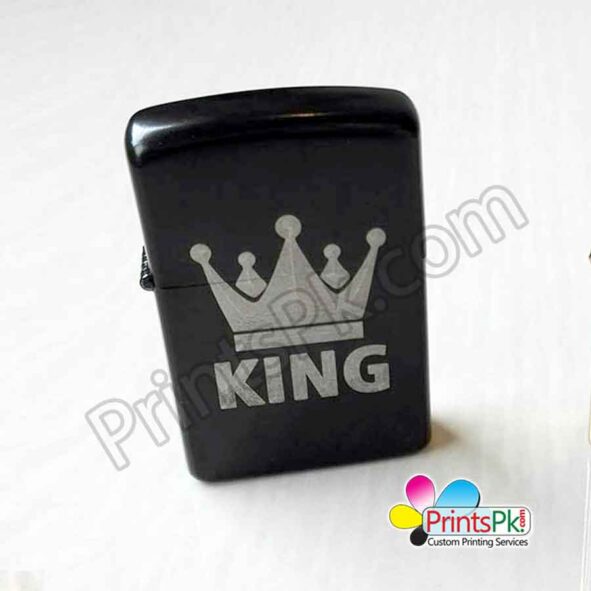 King Logo Engraved Lighter