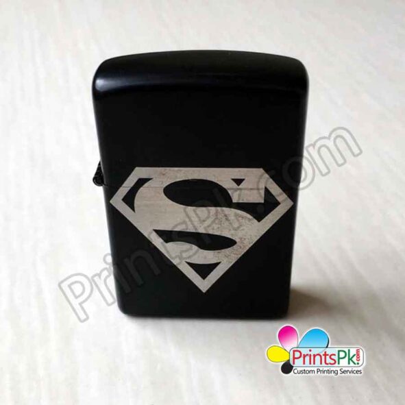 Superman Logo Engraved Lighter