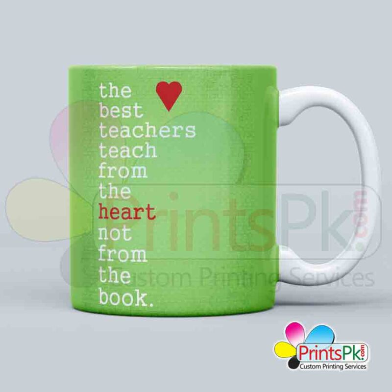 the best teacher teach from the heart not from the book qoute mug for teachers, gift for techers, qoute for teachers