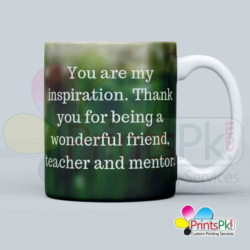 You are my inspiration. Thank you for being a wonderful friend teacher and mentor, Gift for teacers, Gift for sir, qoute for teachers