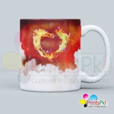 Heart design mug, customized mug for your love, best gift for your love