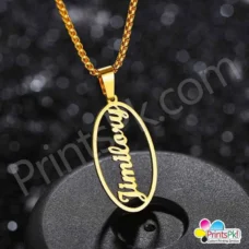 New Design Customized Locket, Name goldplated Locket