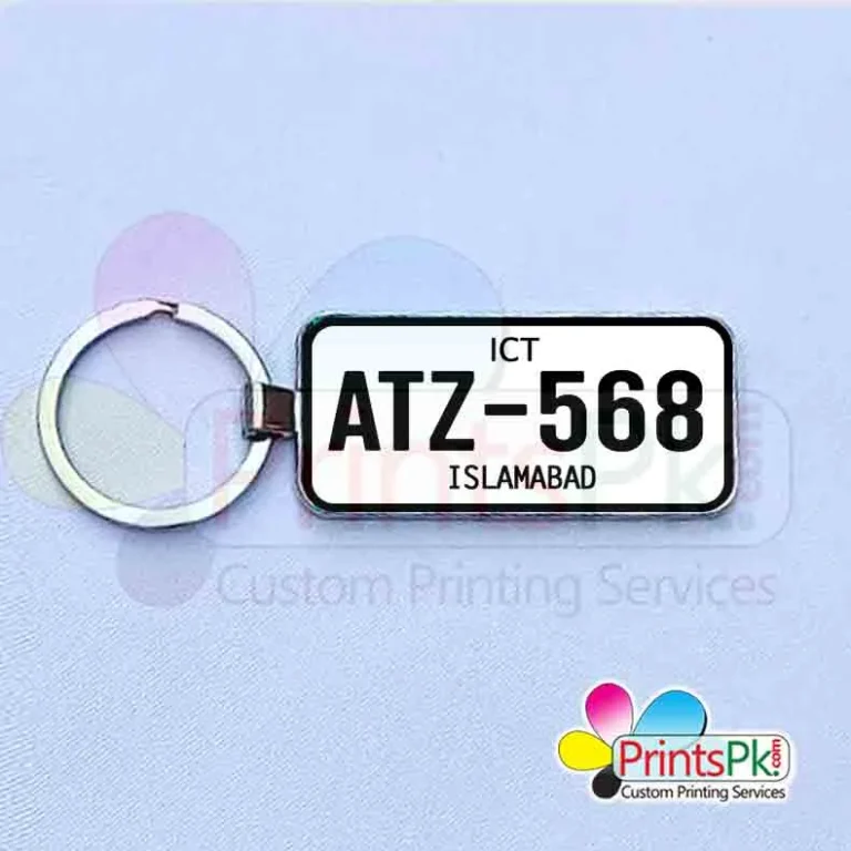 ICT Number plate keychain