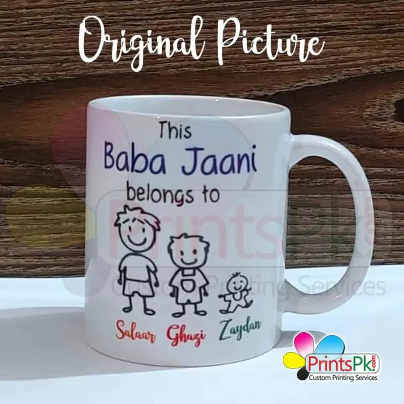 This father belongs to mug, customized mug for father,