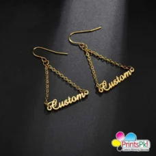 Name earrings, Customized earrings online