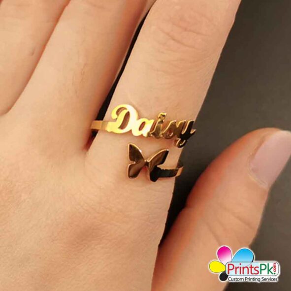 Personalized Name Ring, Unique Design Name Rings