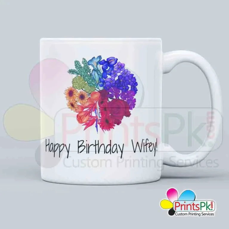 Happpy birthday wifey mug, custom wife mug