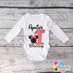Customized baby romper for 1st Birthday