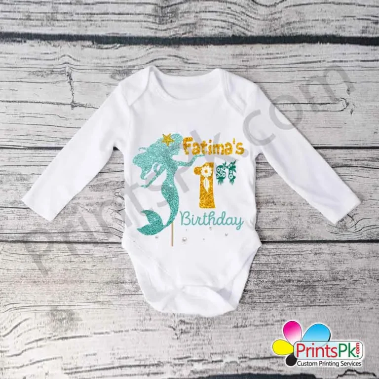 Customized kids romper for 1st Birthday