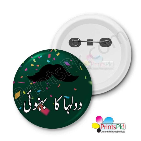 Dulha ka behnoi Badge, Customized Pin Badges Online in Pakistan
