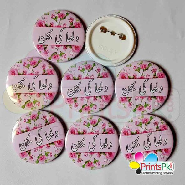 Personalized Dulha ki behn badge, Custom Shaadi Badges