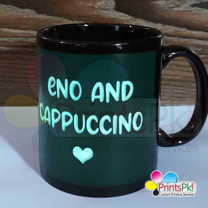 Glow In The Dark Mug, Glowing Mug, Customized Black Mug,