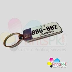 personalized islamabad number plate keyring