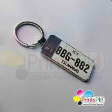 Custom number plate keychain islamabad