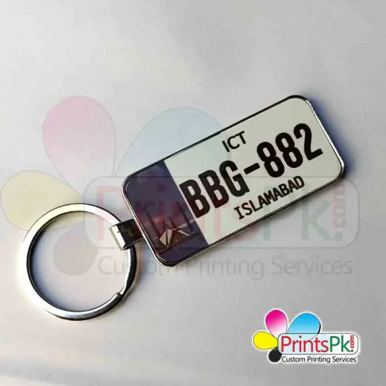 Islamabad number plate keychain