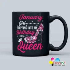 Personalized January birthday Mug, Gift for january Birthday girl